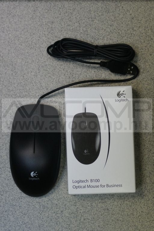 Logitech B100 Optical USB Mouse Black