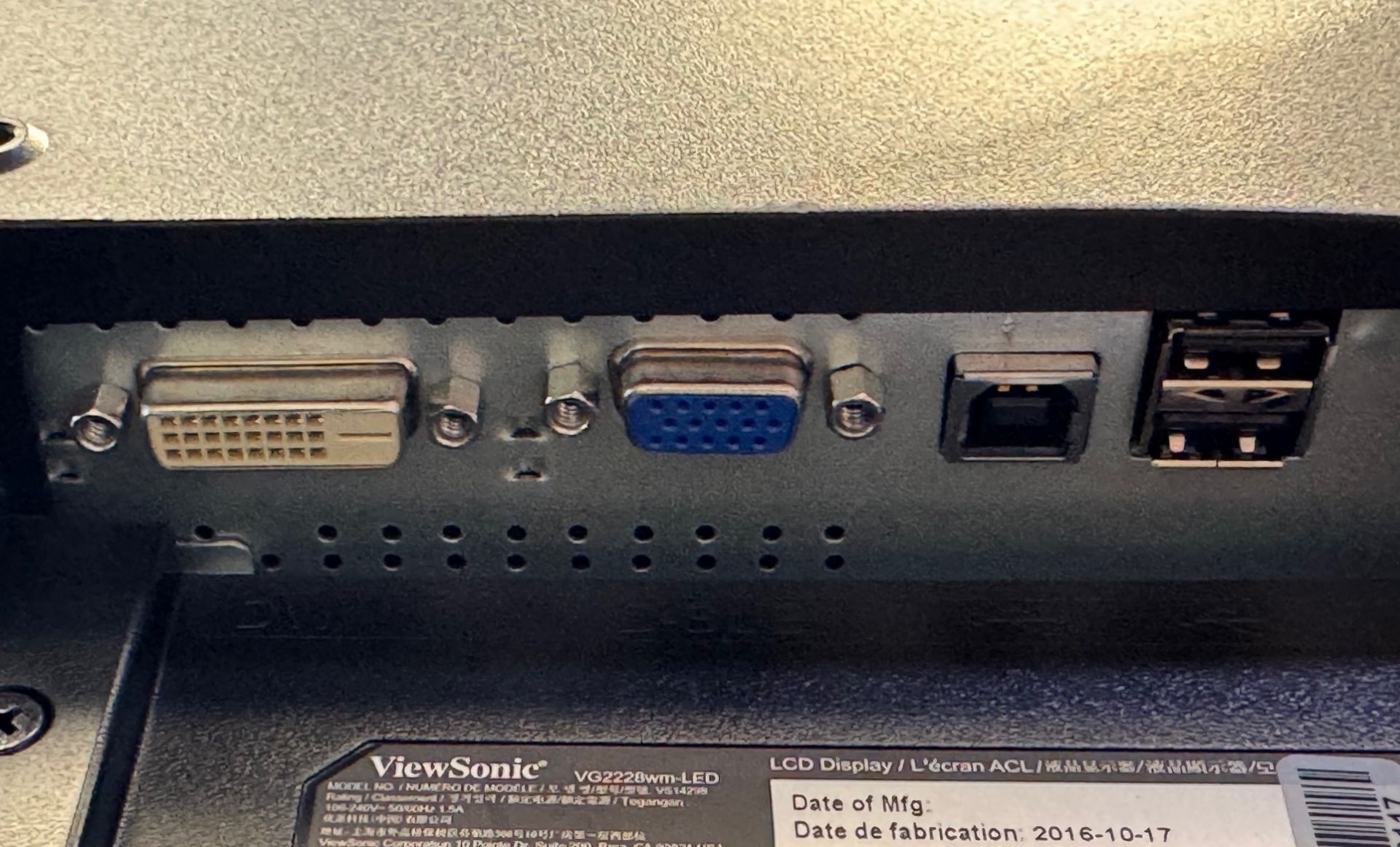 ViewSonic VG2228wm 22" monitor A kategória