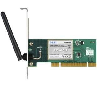 MSI PC60G-F 108Mbps vezeték nélküli PCI kártya